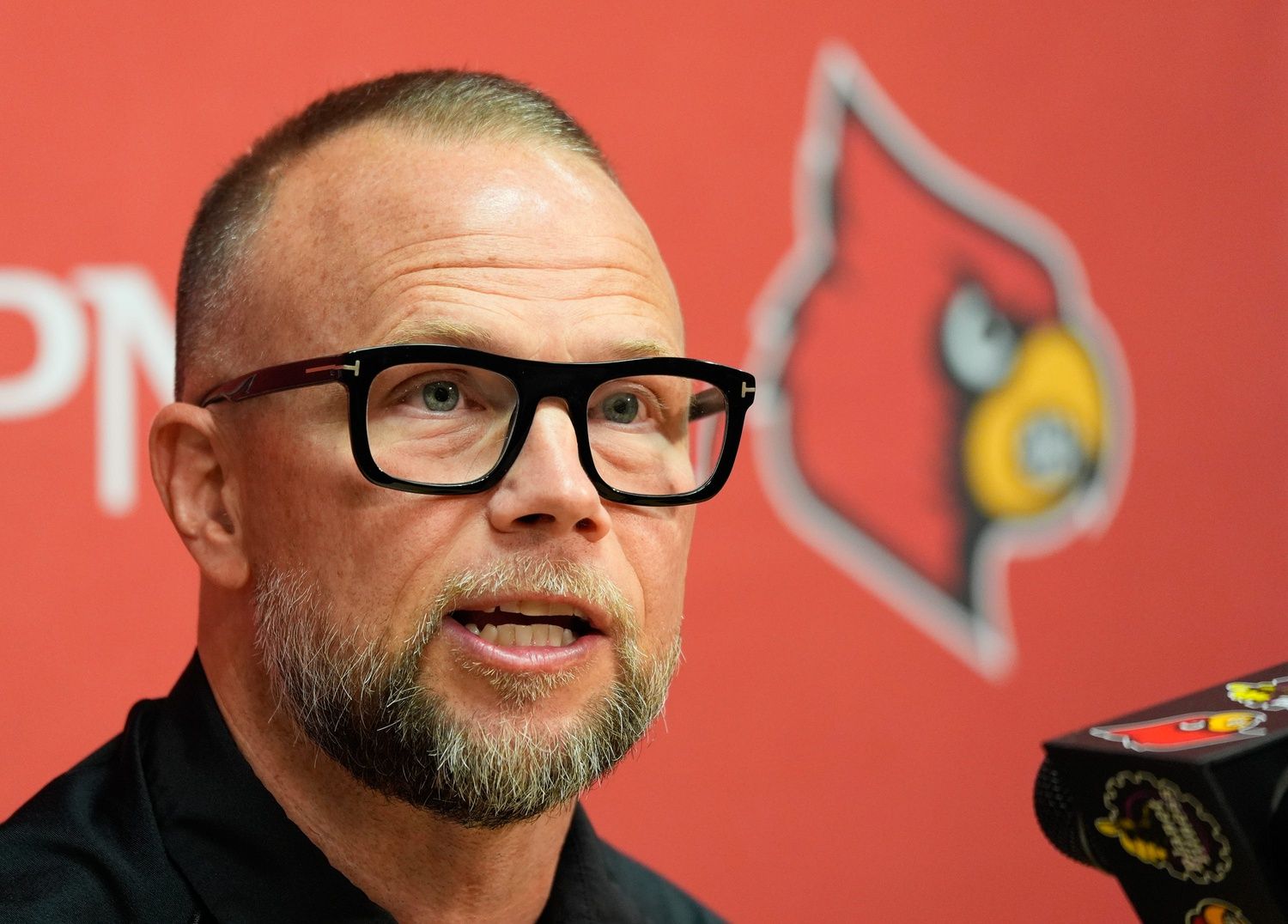 Pat Kelsey spoke with the media during a press conference on Wednesday, July 16, 2025