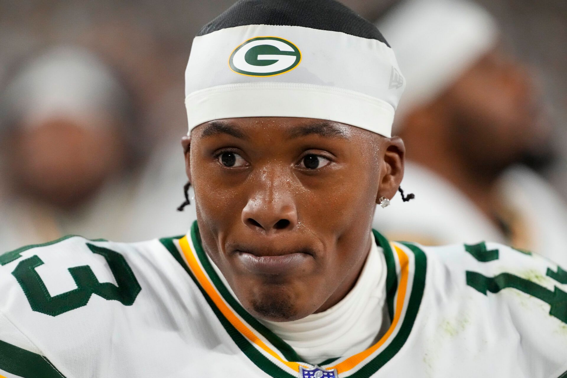 Green Bay Packers wide receiver Dontayvion Wicks (13) during the game against the Washington Commanders at Lambeau Field.
