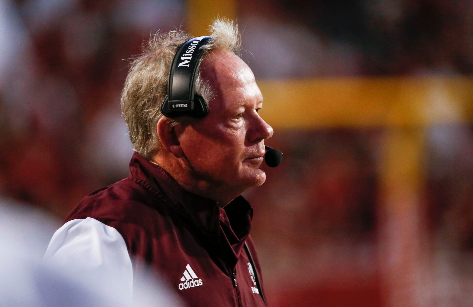 Missouri State Bears Head Coach Bobby Petrino lead the Bears as they took on the Arkansas Razorback at Arkansas on Saturday, September 17, 2022.