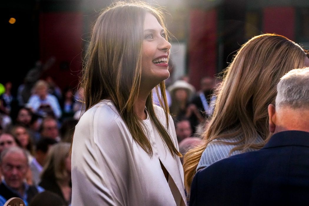 Maria Sharapova at the International Tennis Hall of Fame induction ceremony on Aug. 23.