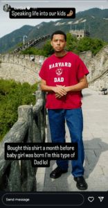 Screengrab of Naomi Osaka’s ex-boyfriend Cordae's Instagram stories (@cordae)