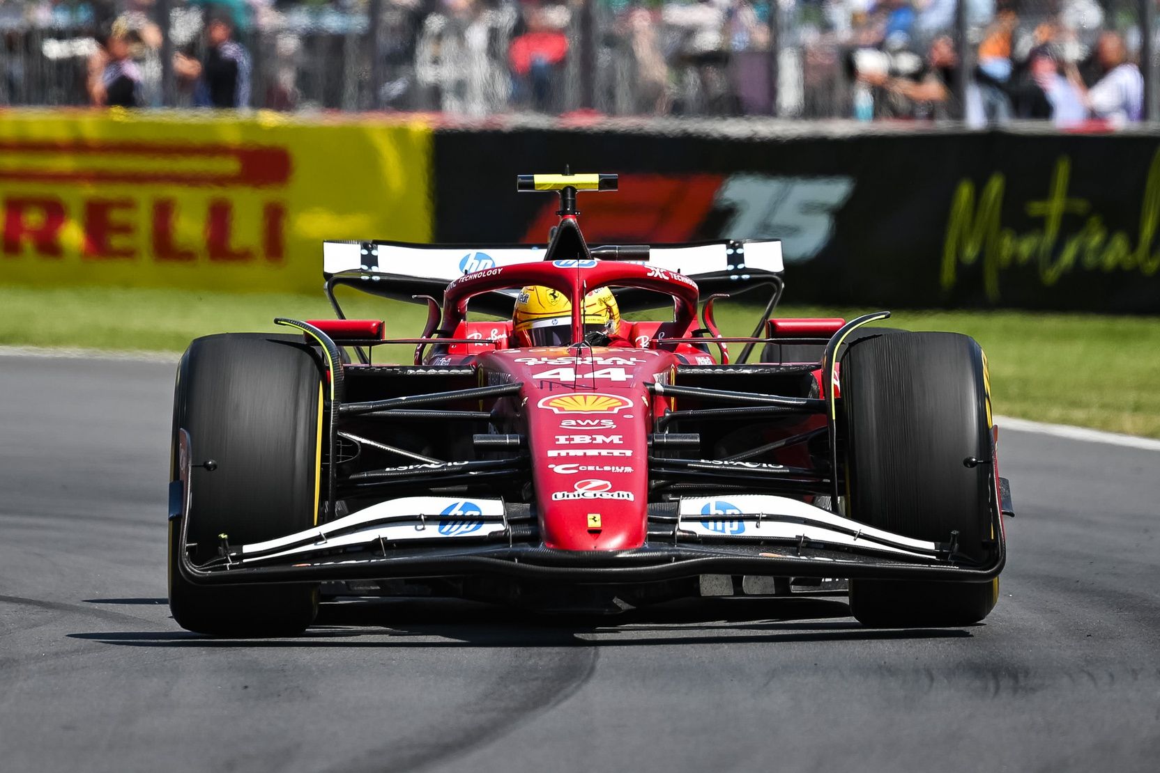 Ferrari driver Lewis Hamilton (44) during the F1 Canadian Grand Prix at Circuit Gilles-Villeneuve.