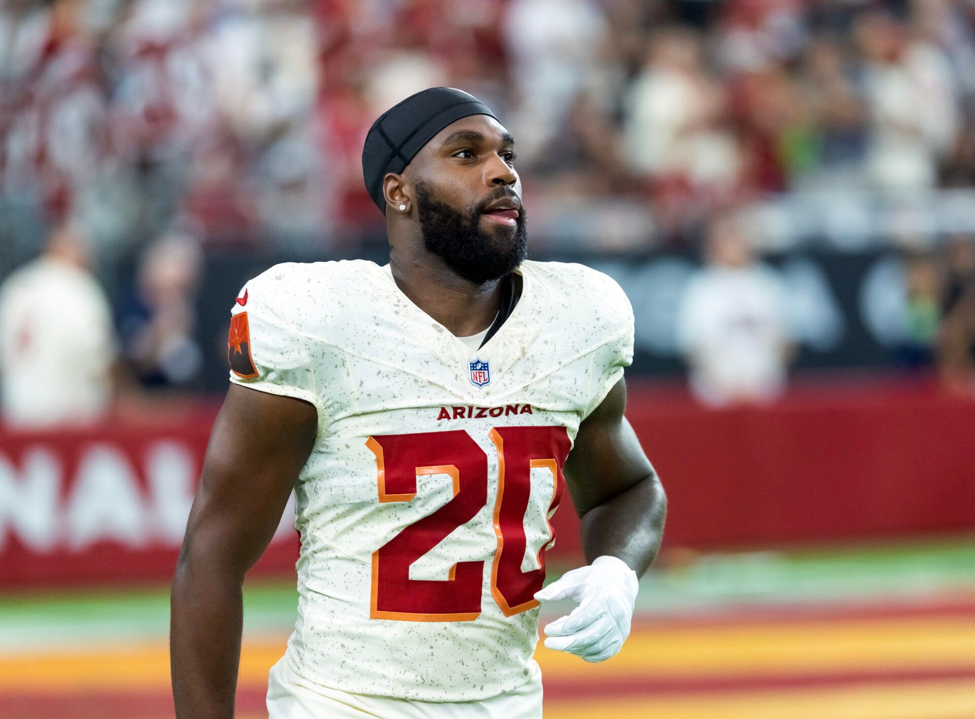 Arizona Cardinals running back Bam Knight (20) against the Seattle Seahawks at State Farm Stadium.