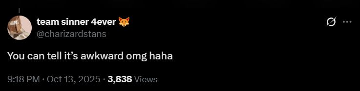 Screengrab of a comment from X