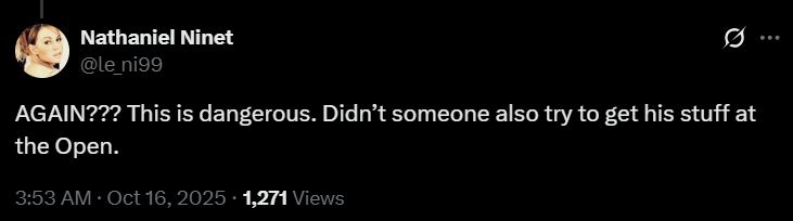 Screengrab of comments on X