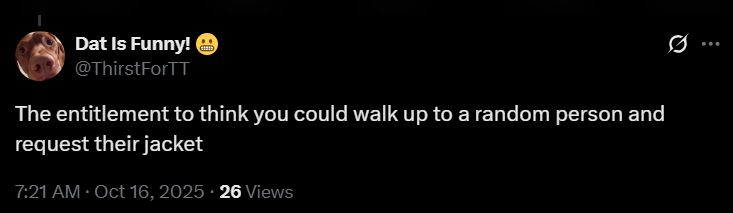 Screengrab of comments on X