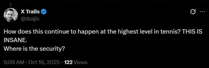 Screengrab of comments on X