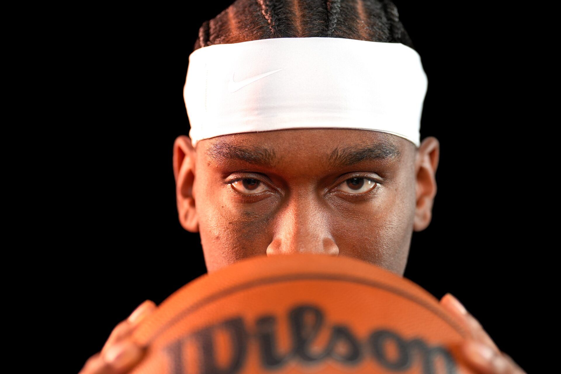 Oklahoma guard Shai Gilgeous-Alexander (2) poses for a photo shoot during Thunder media day at Paycom Center in Oklahoma City on Monday, Sept. 29, 2025.