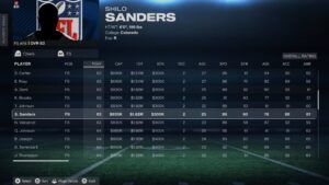 Shilo Sanders on Madden NFL 26