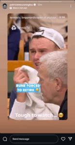 Patrick Mouratoglou expresses his sadness on Holger Rune's injury