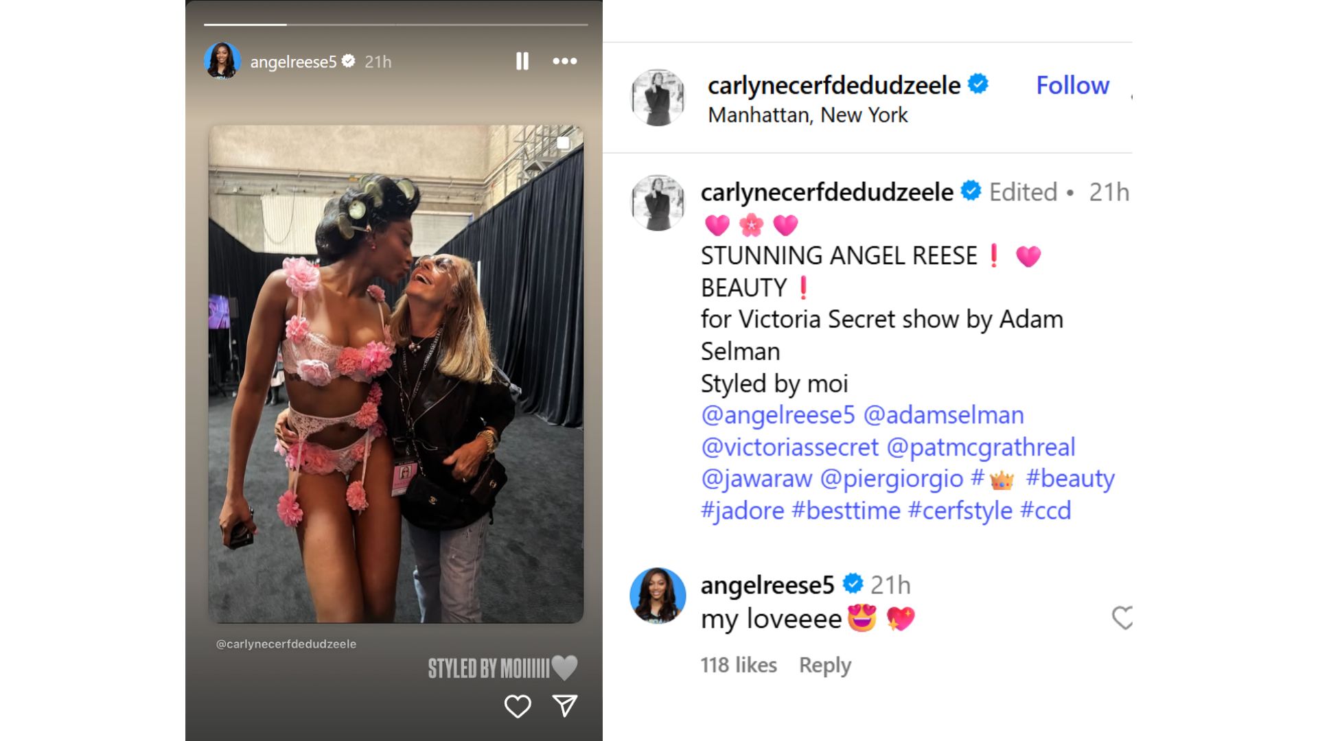 Angel Reese Shares Heartwarming Photo After Viral Victoria’s Secret Walk