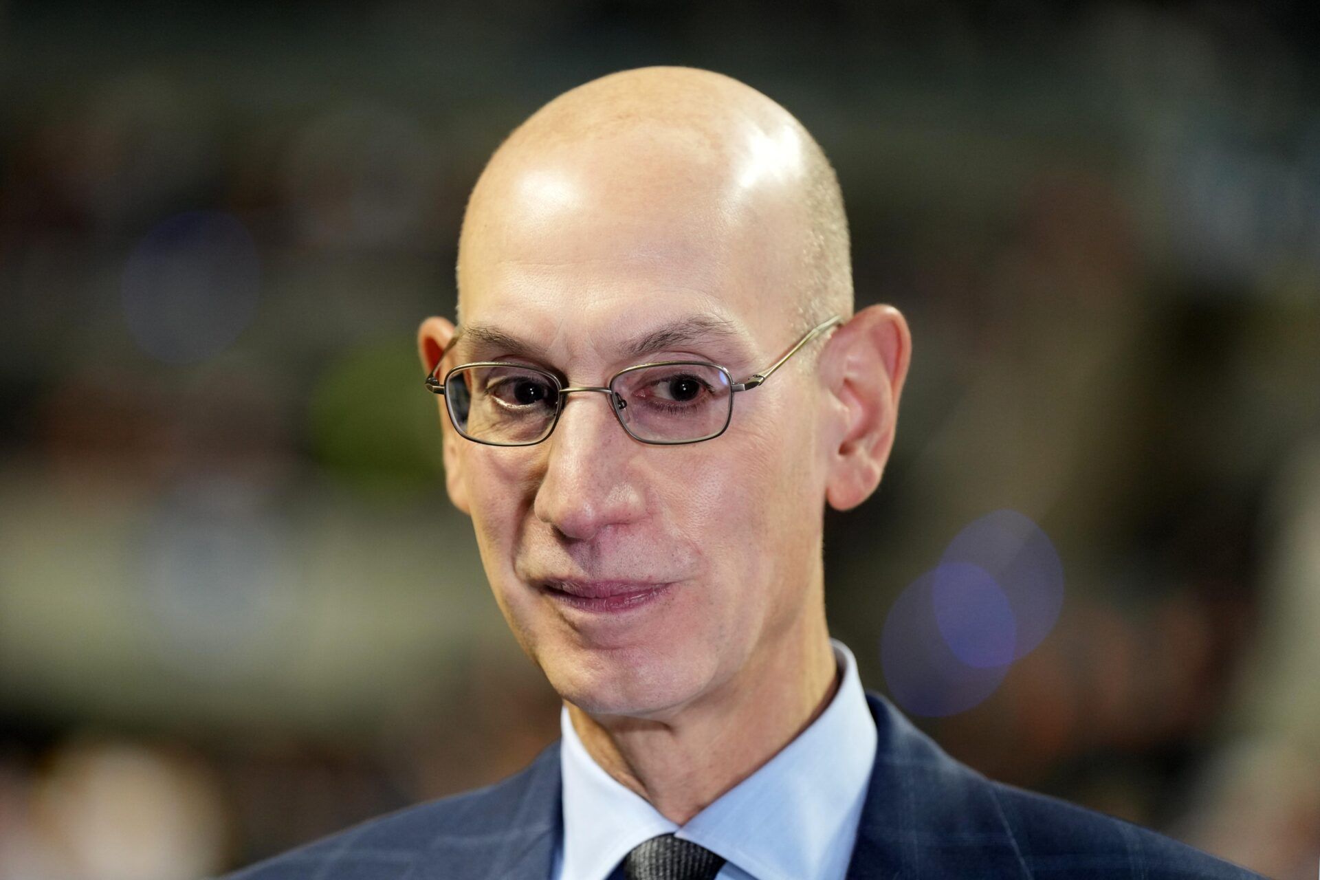 NBA commissioner Adam Silver attends the NBA Mexico City Game 2022 at the Arena de Ciudad de Mexico.