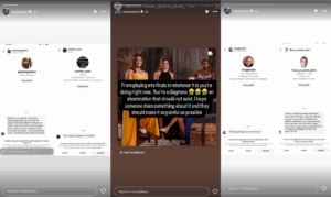 Screenshots of Maria Sakkari's Instagram stories | Source: IG/mariasakkari