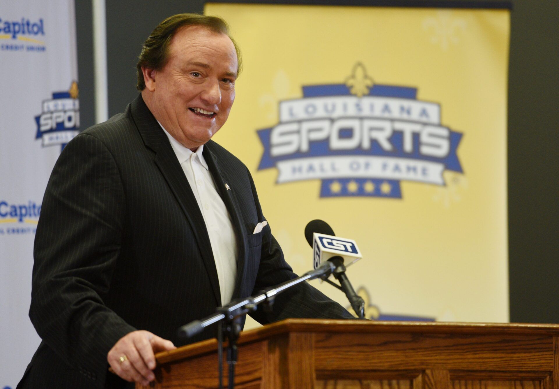 Inductees in the 2021 Louisiana Sports Hall of Fame attend a press conference Thursday afternoon Louisiana Sports Hall of Fame and Northwest Louisiana History Museum. Tim Brando

Dsc 2368