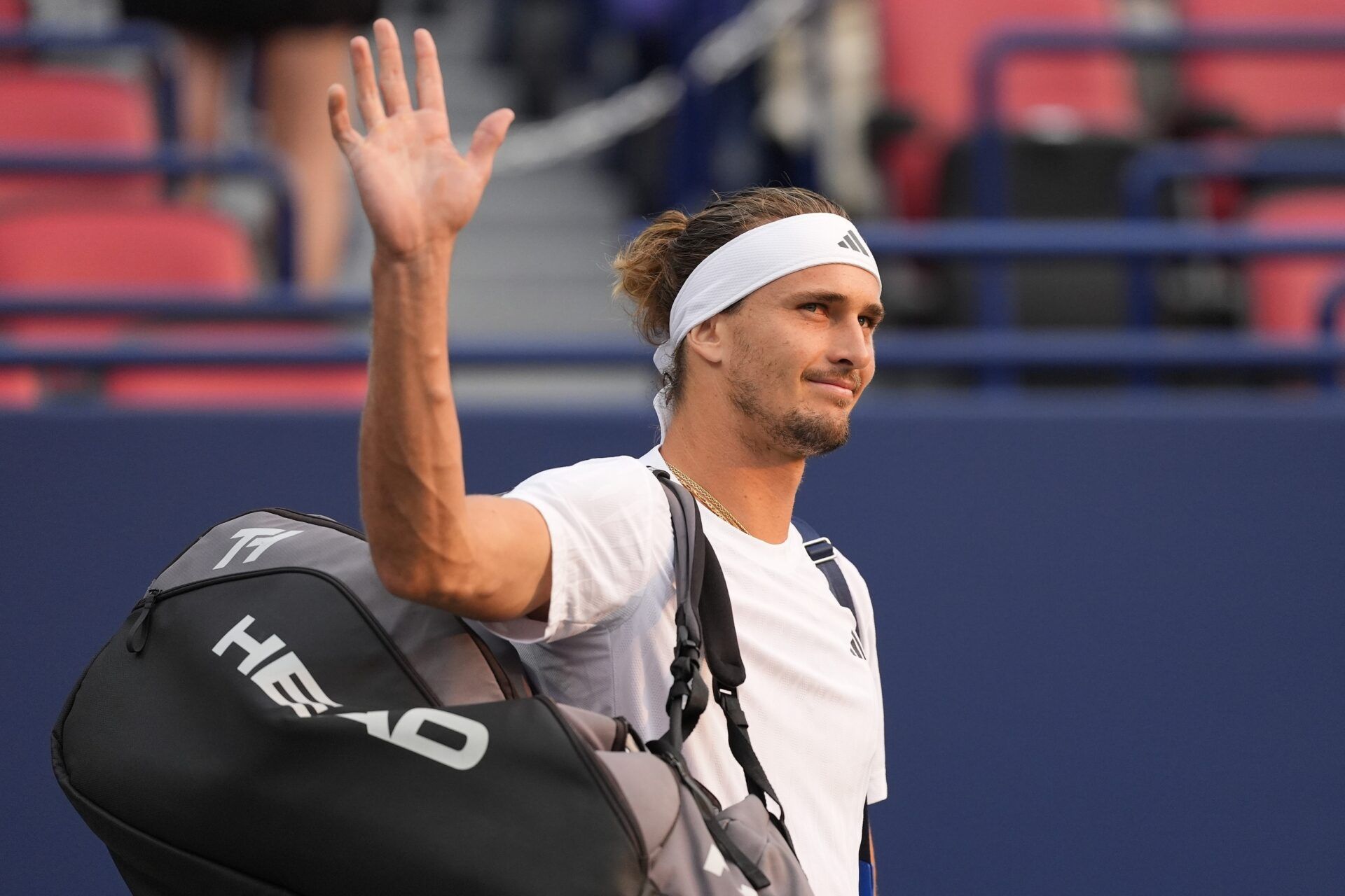 Zverev in action