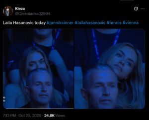 Screengrab of a tweet on X