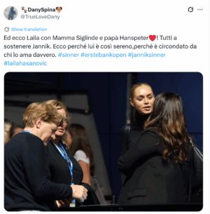 Jannik Sinner Mentions Girlfriend Laila Hasanovic for the 1st Time As