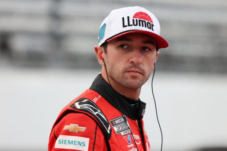 NASCAR Cup Series driver Chase Elliott (9) before NASCAR Cup Series Xfinity 500 Qualifying at Martinsville Speedway.
