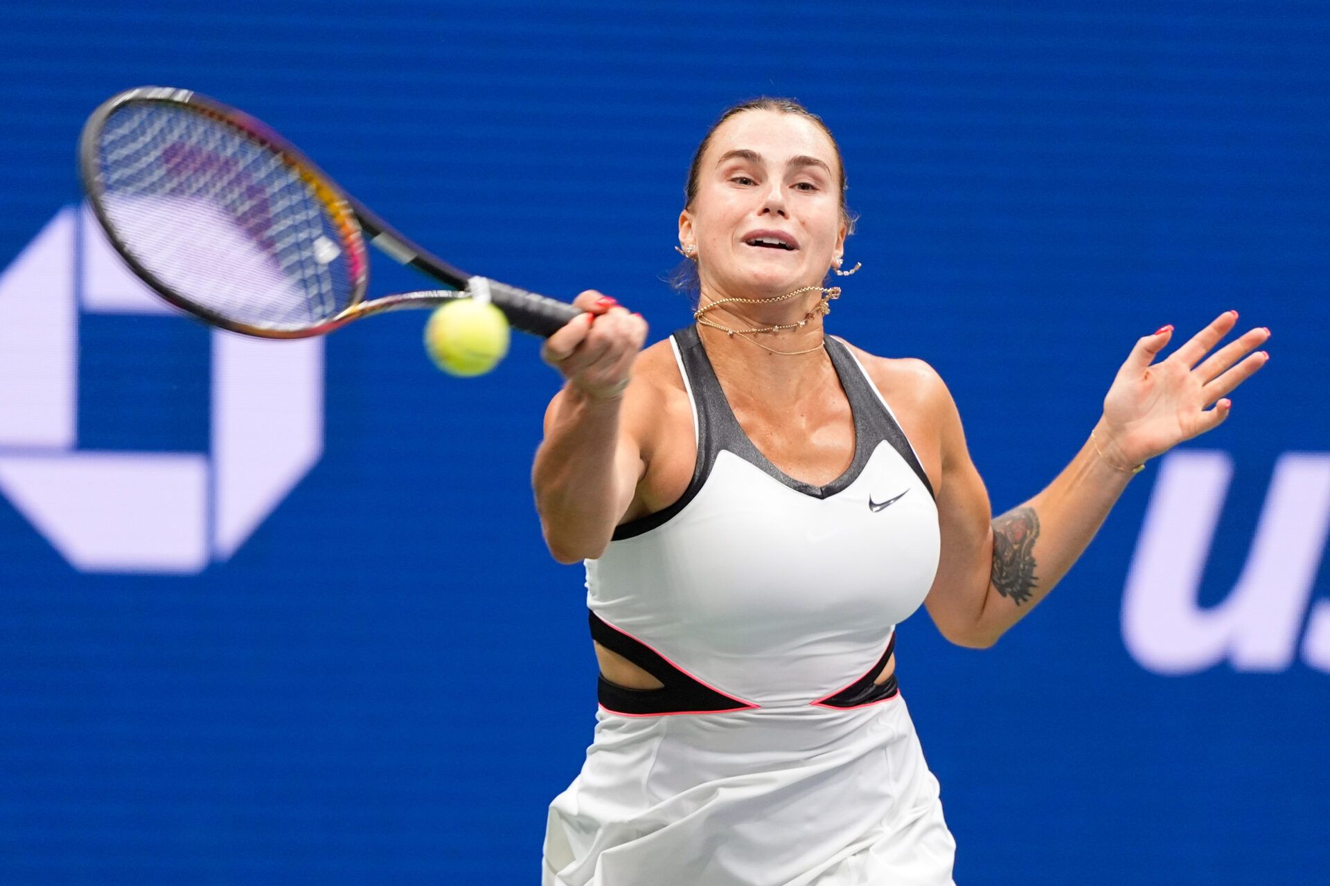 Aryna Sabalenka's ability to hit more powerful groundstrokes than men's tennis players has left Mark Philippoussis shocked.