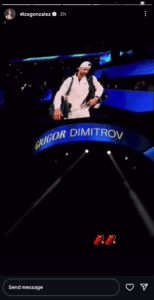 Grigor Dimitrov's girlfriend Eiza González's on Instagram
