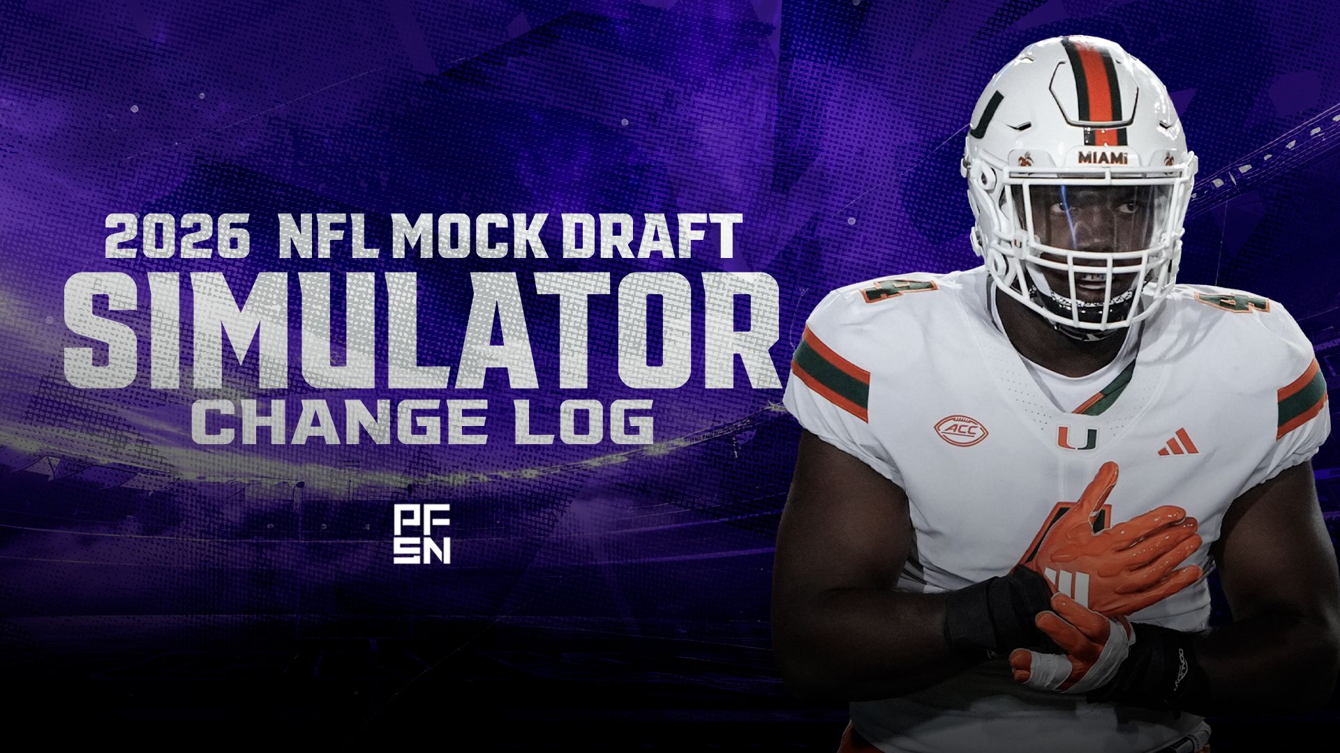 PFSN NFL MDS Change Log