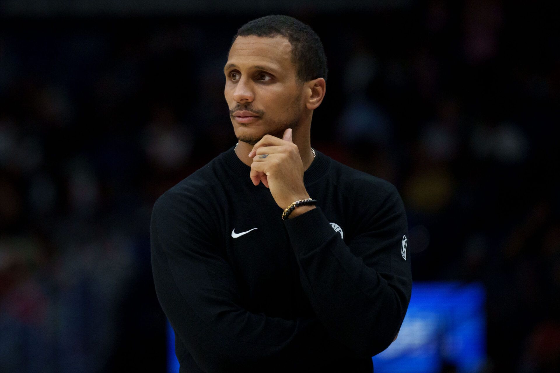 Boston Celtics head coach Joe Mazzulla reacts during the first half against the New Orleans Pelicans at Smoothie King Center.