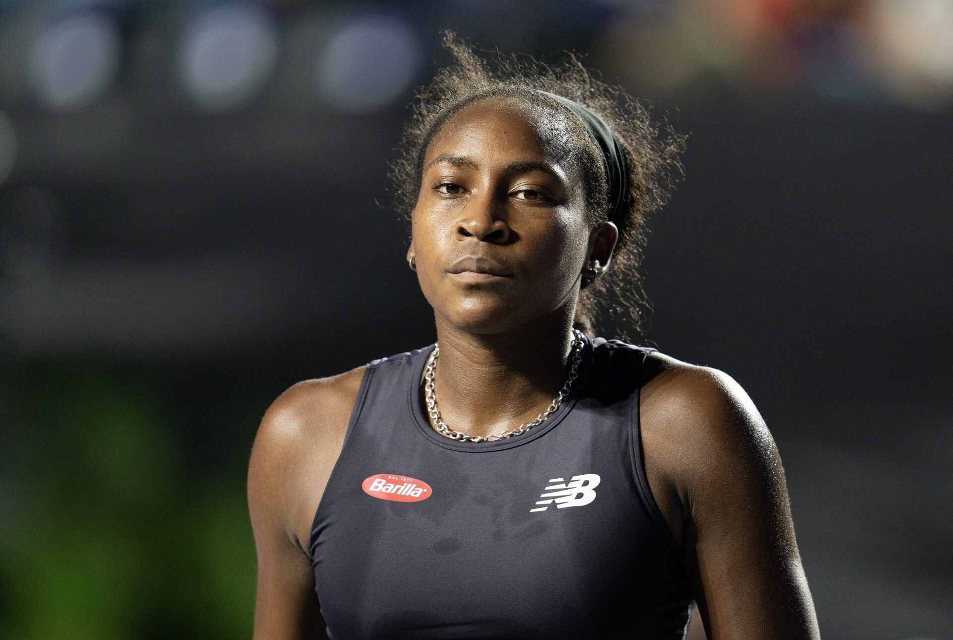 Cancun, Mexico; Coco Gauff (USA) during her match against Jessica Pegula (USA) on day seven of the GNP Saguaros WTA Finals Cancun.