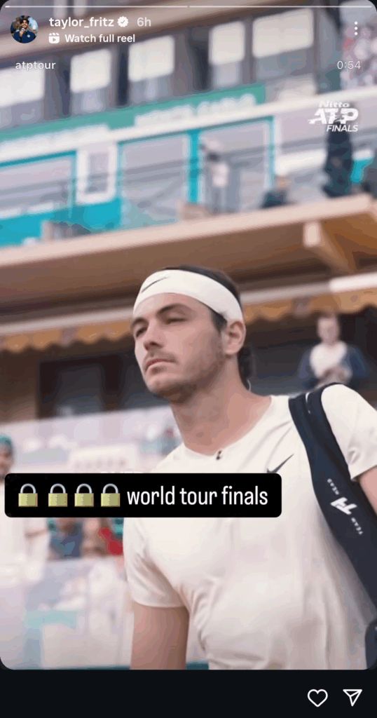 Taylor Fritz on Instagram