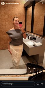 Aryna Sabalenka on Instagram