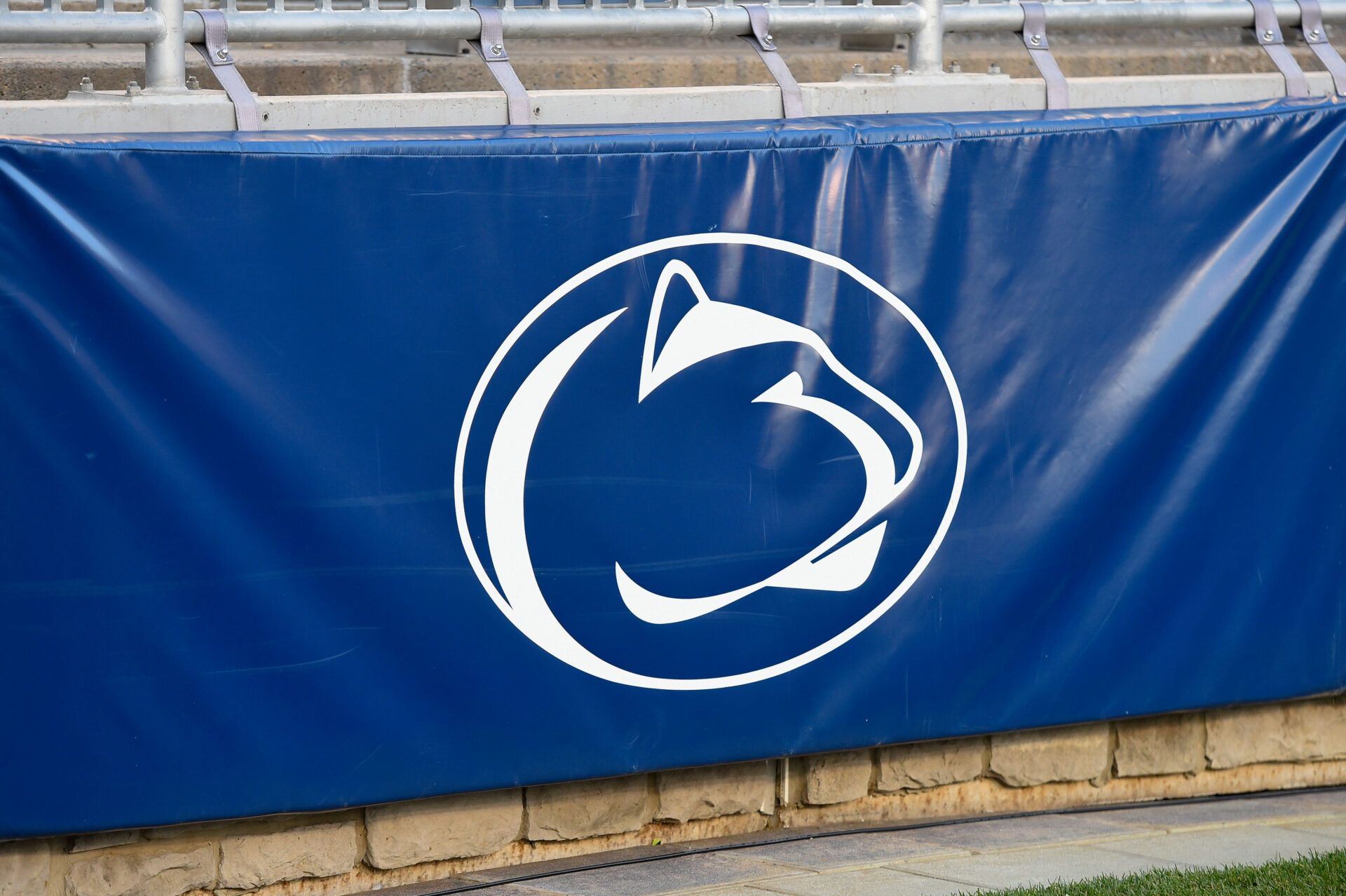 General view of the Penn State Nittany Lions logo inside Beaver Stadium prior to the game against the Iowa Hawkeyes. Penn State defeated Iowa 41-14.