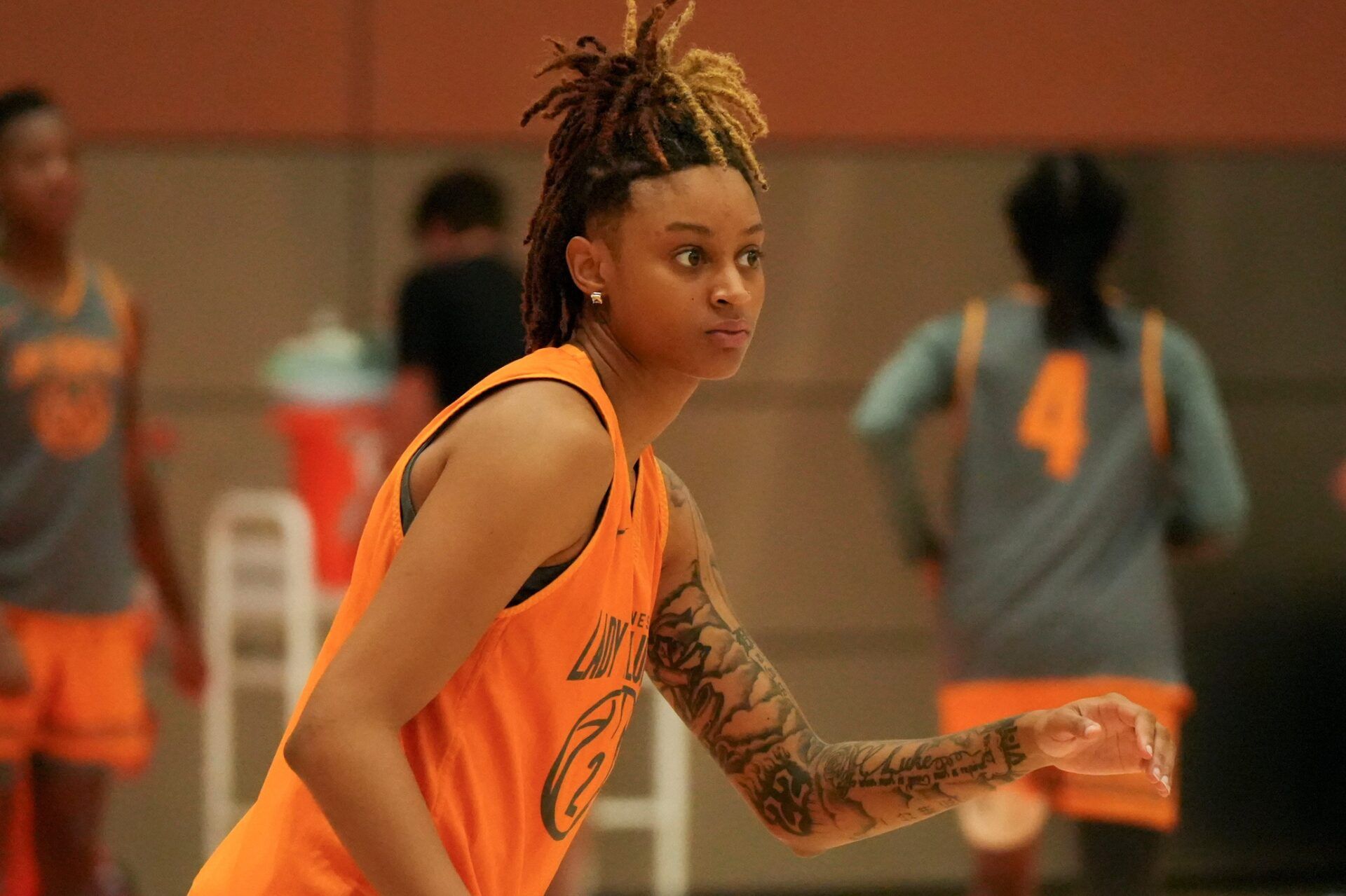 Tennessee's Ruby Whitehorn (2) at Lady Vols basketball practice on September 23, 2025, in Knoxville, Tennessee.