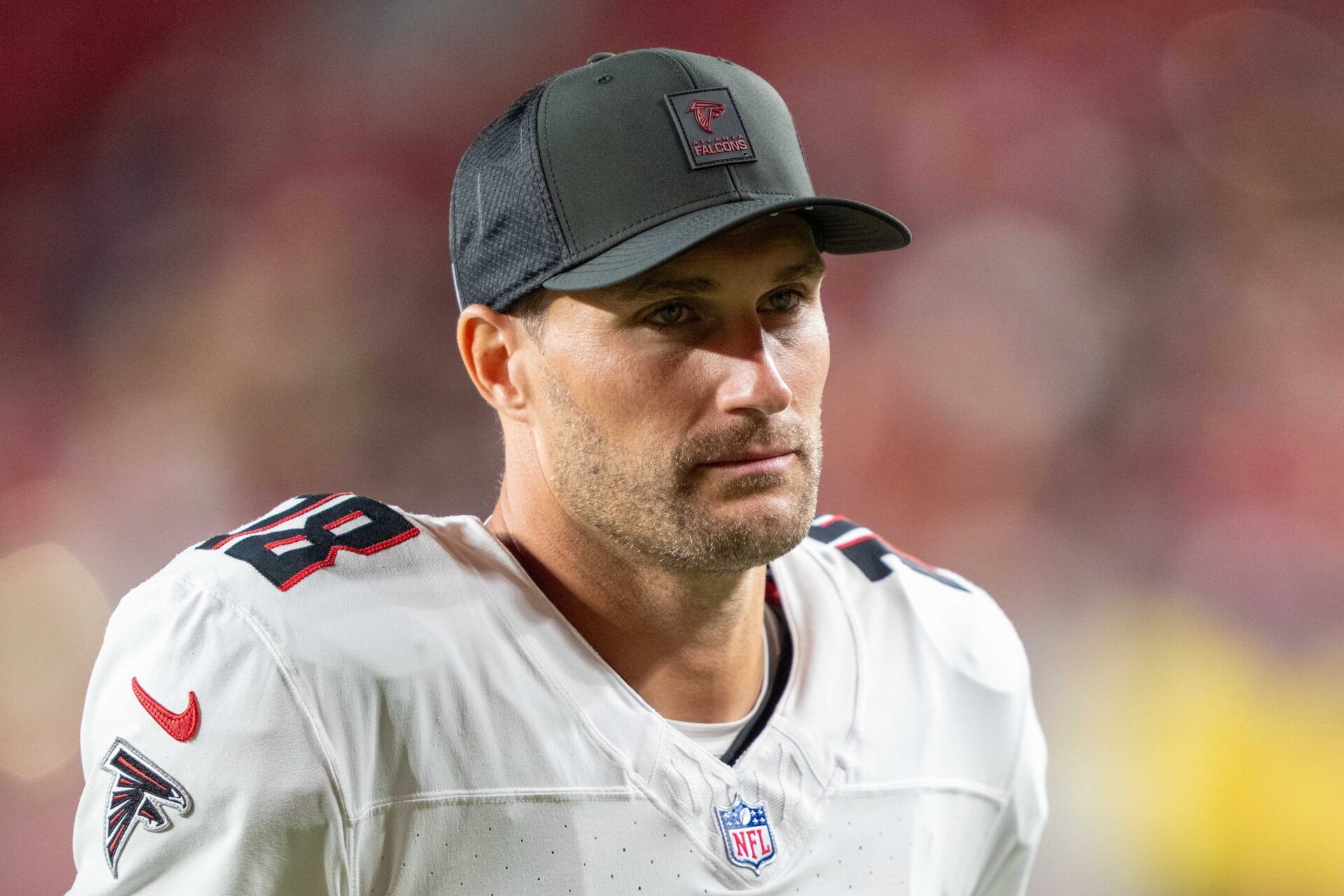 Atlanta Falcons quarterback Kirk Cousins (18) after the game against the San Francisco 49ers at Levi's Stadium.
