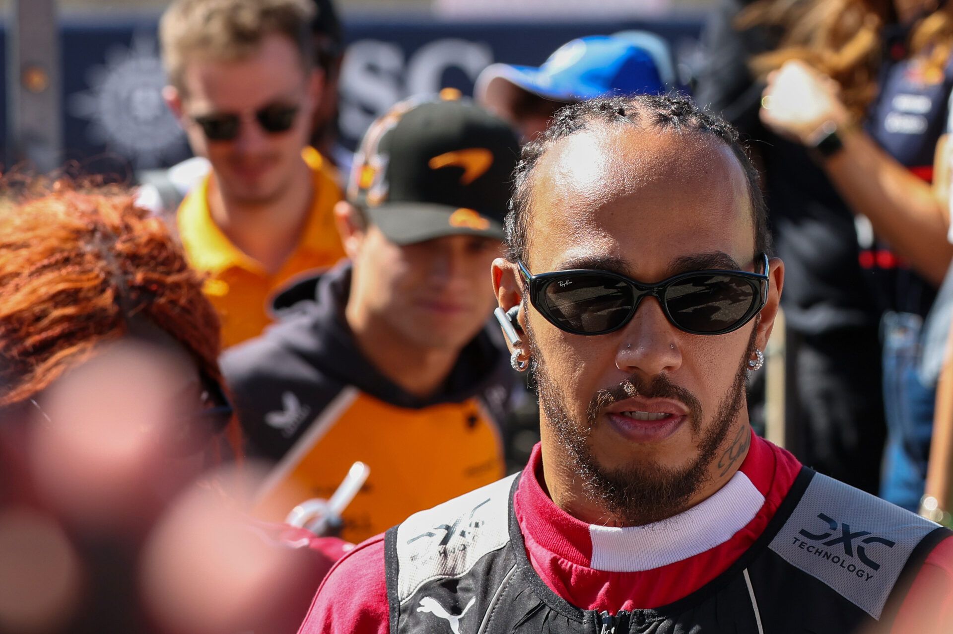 Scuderia Ferrari HP driver Lewis Hamilton (44) of Team Great Britain at the driversÕ parade at Circuit of The Americas Austin.