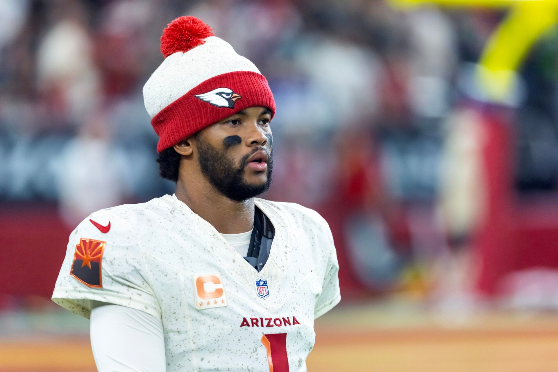 Arizona Cardinals quarterback Kyler Murray (1) against the Seattle Seahawks at State Farm Stadium.