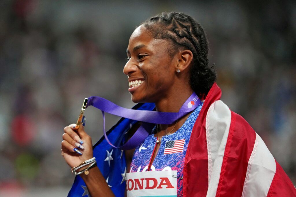 Melissa Jefferson-Wooden emotionally reflects on her 2025 season after Major World Athletics honor, revealing how she wants to leave a legacy