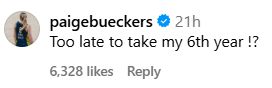 paige bueckers 7 word tease 11 06 25