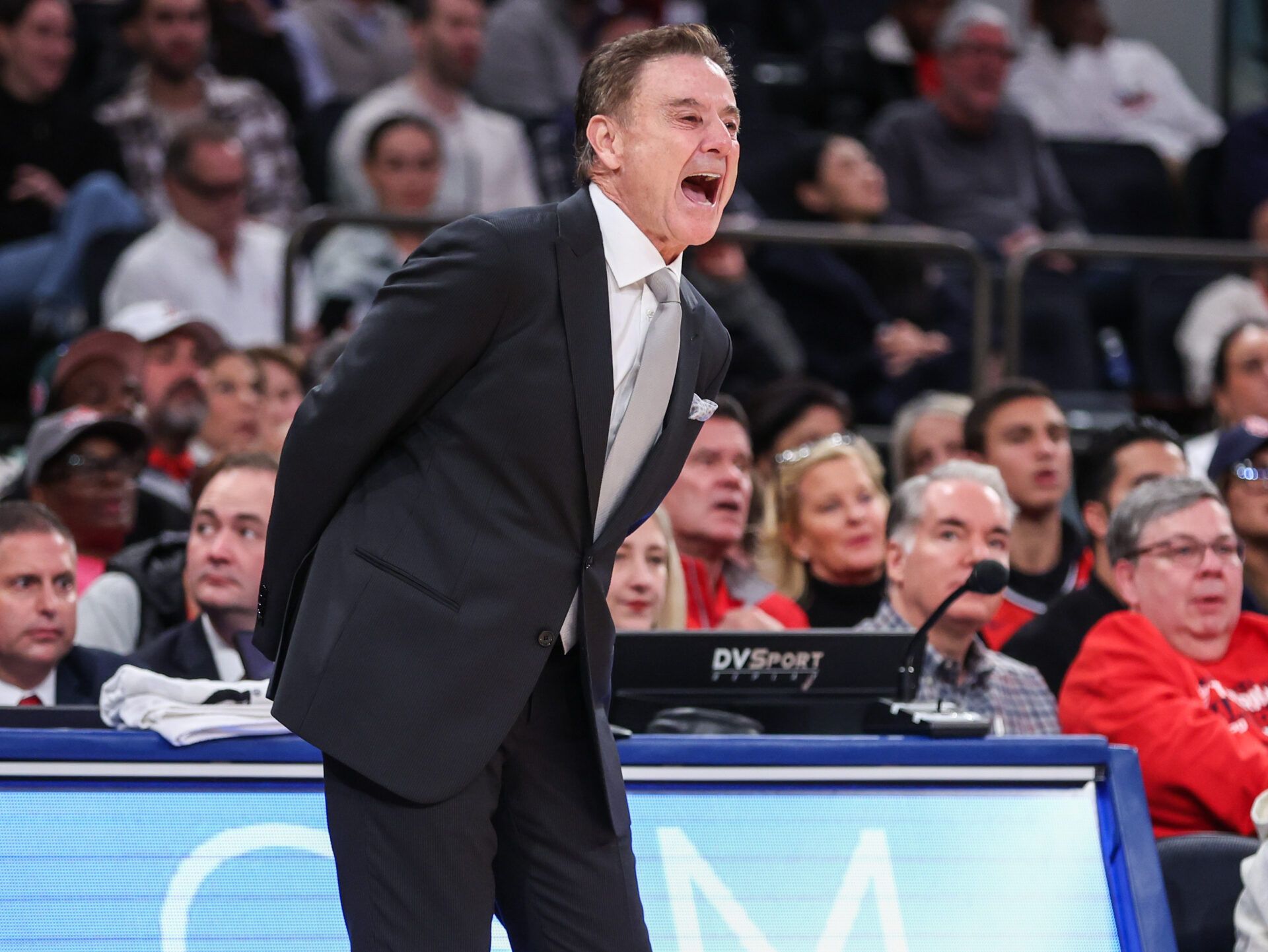 St. John's Red Storm head coach Rick Pitino at Madison Square Garden.