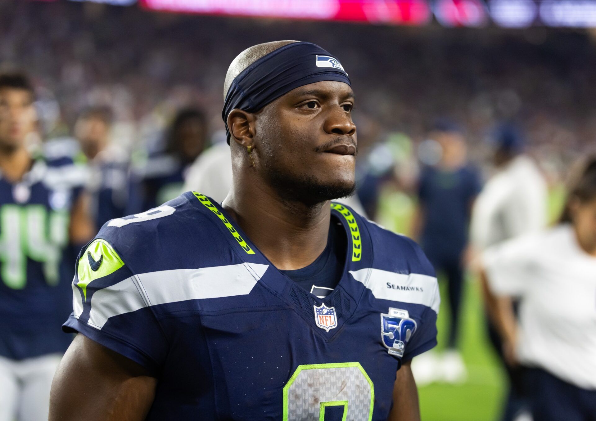 Seattle Seahawks running back Kenneth Walker III (9) against the Arizona Cardinals at State Farm Stadium.