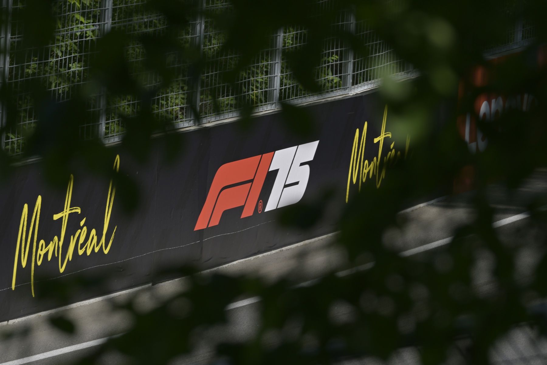 F1 Montreal logo during the qualification session at Circuit Gilles-Villeneuve.