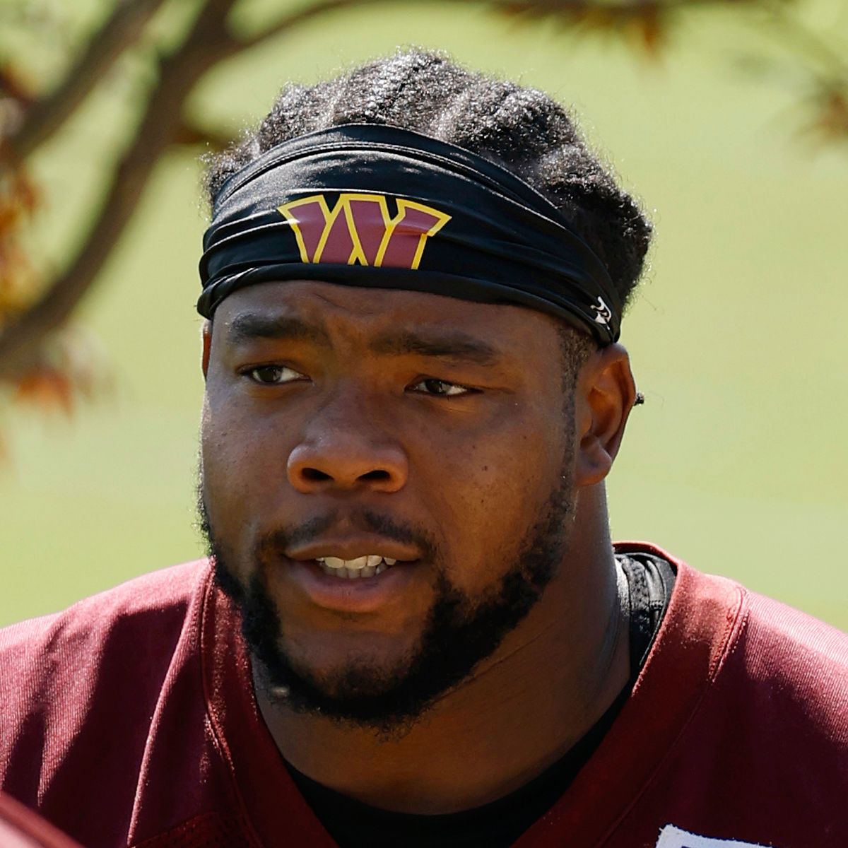 Washington Commanders defensive tackle Daron Payne (94) on day two of training camp at OrthoVirginia Training Center at Commanders Park.