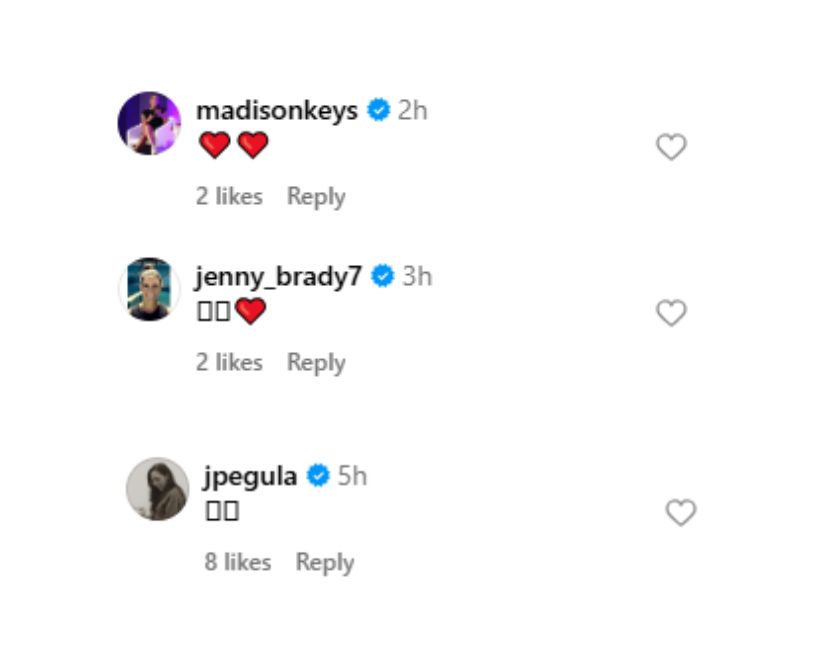 Screenshot of 'The Player's Box' Instagram post featuring players' comments | Source: IG/theplayersboxpod