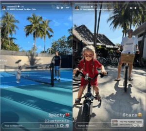 Screenshots of Daniil Medvedev's Instagram stories | Source: IG/medwed33