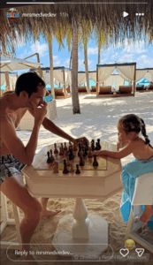 Screenshot of Daria Medvedev's Instagram story | Source: IG/mrsmedvedev