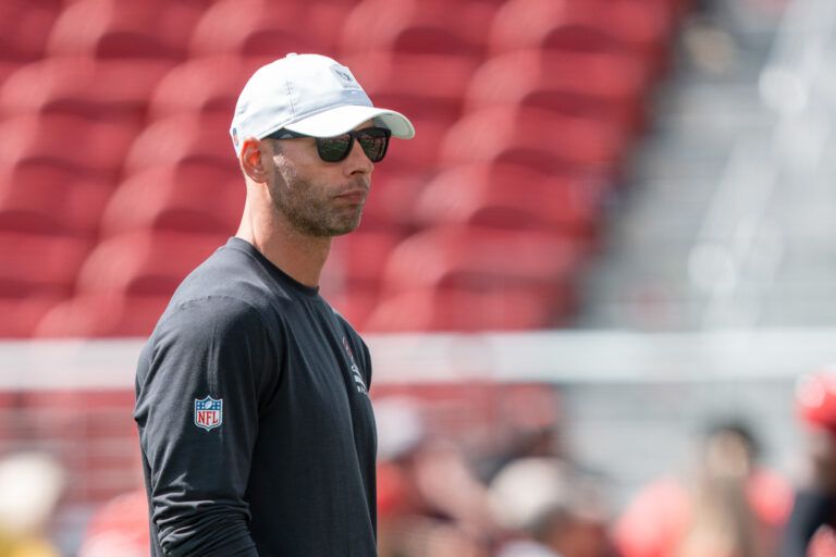 Arizona Cardinals head coach Jonathan Gannon before the game against the San Francisco 49ers at Levi's Stadium.