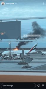 Taylor Fritz’s Girlfriend Witnesses Scary Incident As Fire Breaks Out Upon the Couple’s Return to New York From ATP Finals in Turin Morgan Riddle's Instagram story landing at JFK International Airport