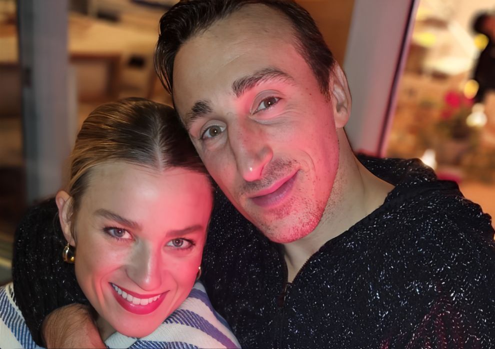 Brad Marchand and his wife, Katrina (Image via Instagram/@kasloane)