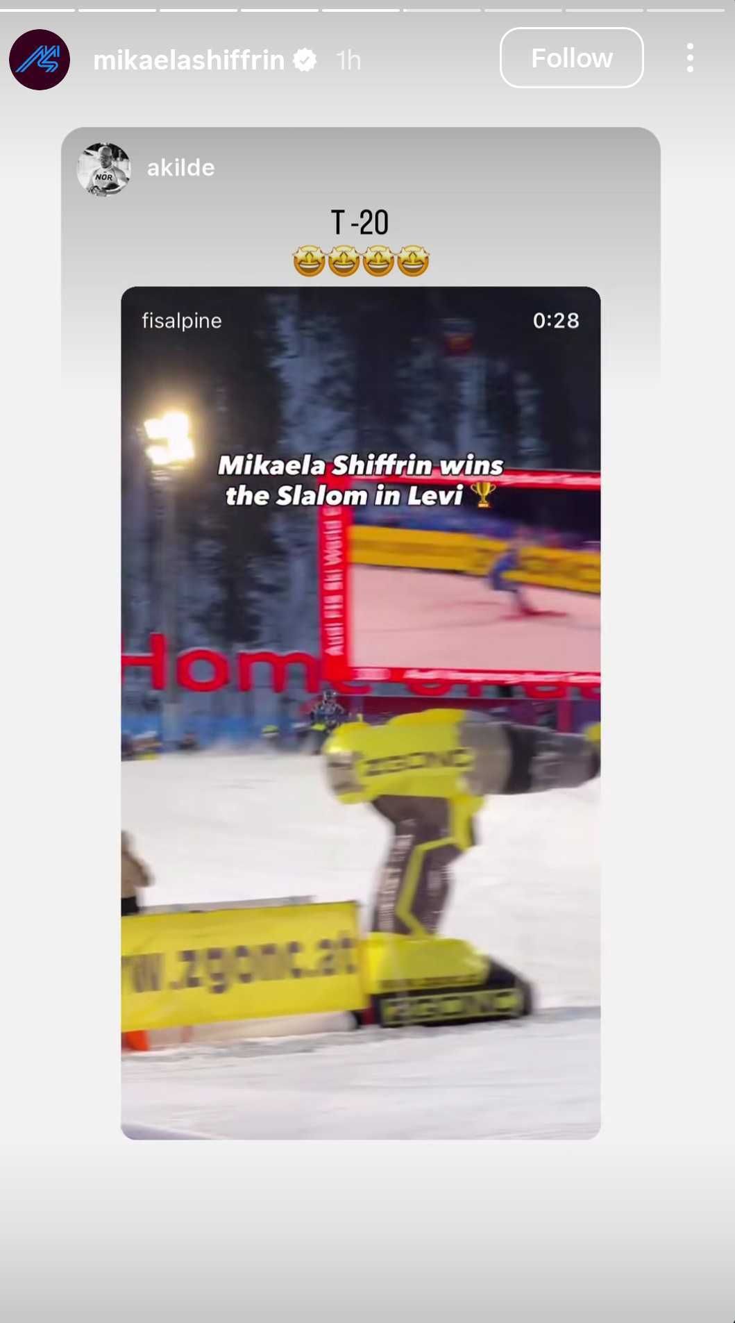 Screenshot of Shiffrin's story 