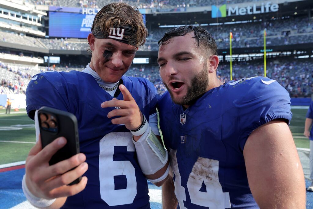 ‘They Look Like a ’90s Boy Band’ — Giants Fans React to Cam Skattebo and Jaxson Dart Going Viral Ahead of NY’s Week 11 Game