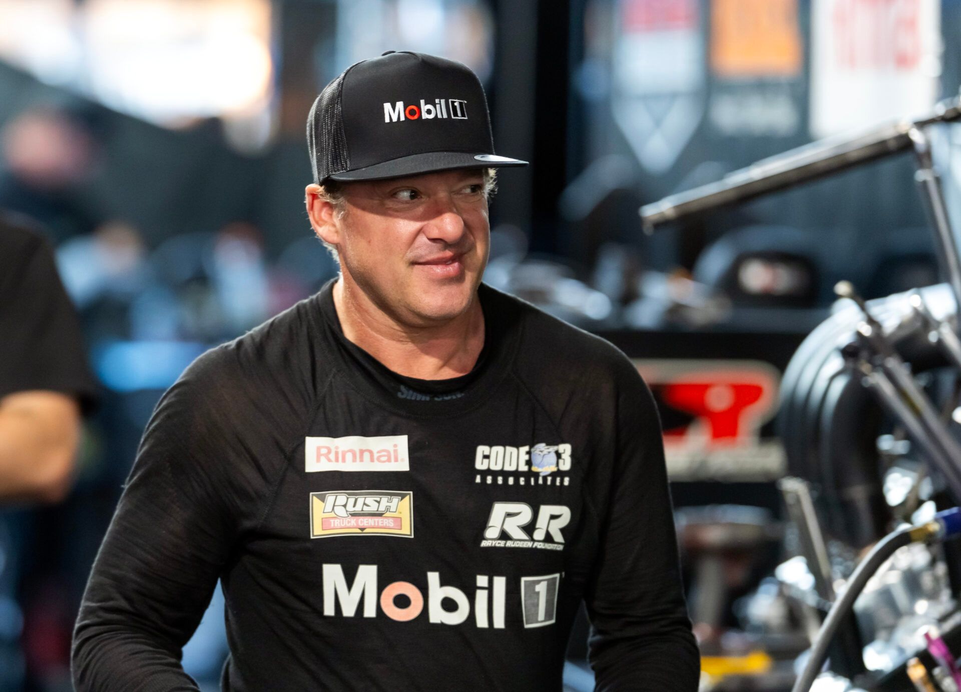 NHRA top fuel driver Tony Stewart during qualifying for the Fall Nationals at the Texas Motorplex.