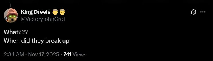 Screengrab of tweet from X